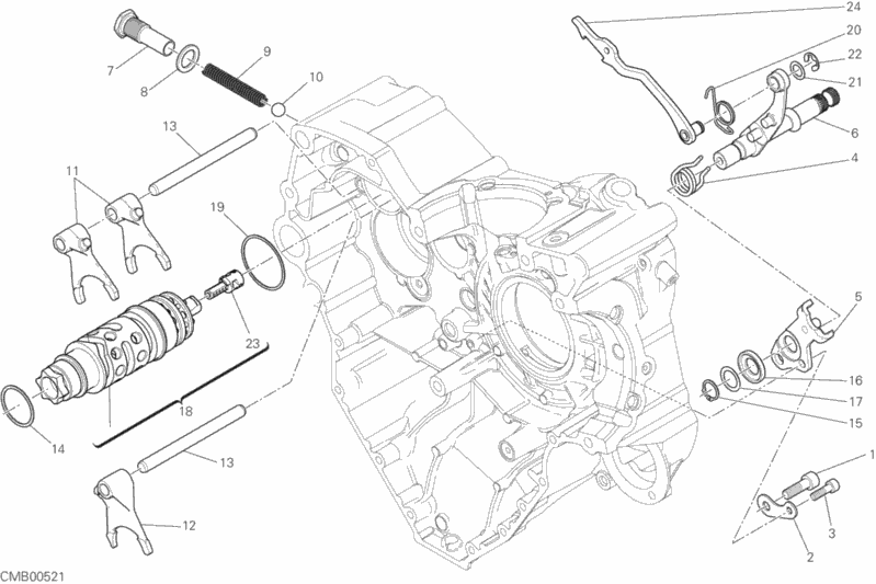 Alle Teile für das Schaltmechanismus des Ducati Diavel Xdiavel S 1260 2019